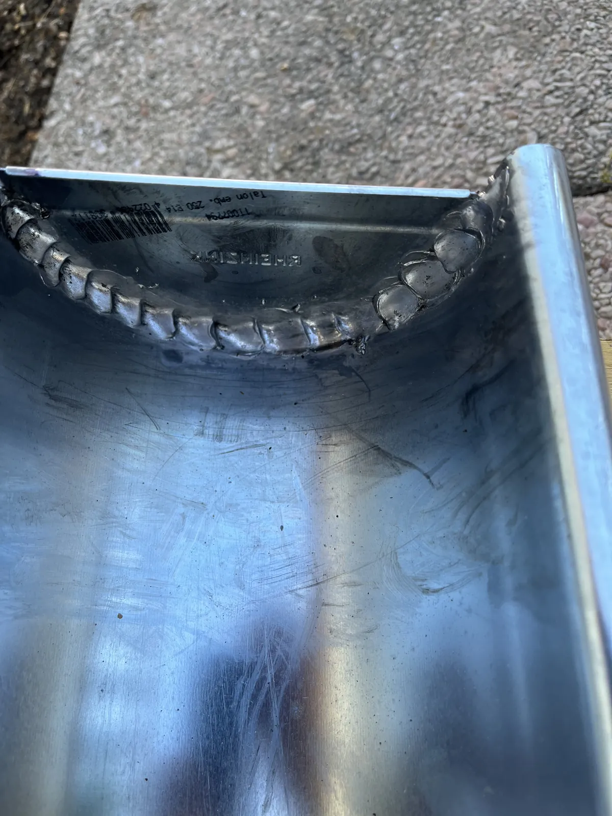 Talon de gouttière en zinc soudé sur mesure à Antony